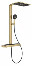 Sistem de dus Grohe 100962GN00 SPA Aqua Pure, termostat, palarie dus 400 mm, 3 functii para dus, auriu mat