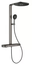 Sistem de dus Grohe 100964AL00 SPA Aqua Pure, termostat, palarie dus 360 mm, 3 functii para dus, grafit mat