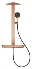 Sistem de dus Grohe 100964DA00 SPA Aqua Pure, termostat, palarie dus 360 mm, 3 functii para dus, cupru lucios