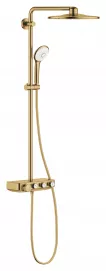 Sistem de dus Grohe 26507GN0, SmartControl 310, aparent, termostat, 310 mm, 3 functii, mat, auriu