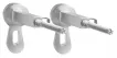 Suport cadru WC Grohe 3855800M, Rapid SL/SLX, ajustabili, 2 bucati, otel