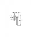 Suport hartie igienica Grohe 41200DC0, Start, pe perete, metal, mat, otel satinat