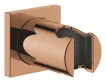 Suport para dus Grohe 27075DA0, Rainshower, pe perete, universal, lucios, cupru