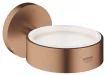 Suport Grohe 40369DL1, Essentials, pahar sau savoniera, fixare ascunsa, mat, cupru