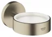 Suport Grohe 40369EN1, Essentials, pahar sau savoniera, fixare ascunsa, mat, nickel