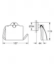 Suport hartie igienica Grohe 40367DA1, Essentials, 1 rola, fixare ascunsa, lucios, cupru
