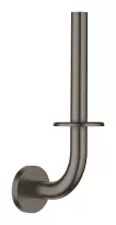 Suport hartie igienica Grohe 40385AL1, Essentials, pe perete, metal, mat, grafit