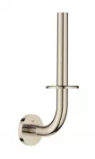 Suport hartie igienica Grohe 40385BE1, Essentials, montare pe perete, 1 rola, fixare ascunse, lucios, nickel