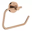Suport hartie igienica Grohe 40689DA1, Essentials, 1 rola, fixare ascunsa, lucios, cupru