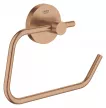 Suport hartie igienica Grohe 40689DL1, Essentials, 1 rola, fixare ascunsa, mat, cupru