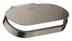 Suport hartie igienica Grohe 41069AL0, Selection, 1 rola, montare pe perete, fixare ascunsa, mat, grafit
