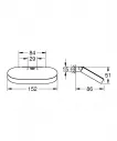 Suport hartie igienica Grohe 41069DA0, Selection, 1 rola, montare pe perete, fixare ascunsa, lucios, cupru