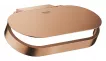 Suport hartie igienica Grohe 41069DL0, Selection, 1 rola, montare pe perete, fixare ascunsa, mat, cupru