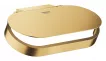 Suport hartie igienica Grohe 41069GN0, Selection, 1 rola, montare pe perete, fixare ascunsa, mat, auriu