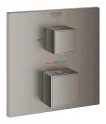 Unitate comanda cada Grohe 24155AL0, Cube, termostat, 2 iesiri, necesita valva, mat, grafit
