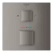 Unitate comanda cada Grohe 24155AL0, Cube, termostat, 2 iesiri, necesita valva, mat, grafit