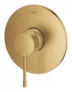 Unitate comanda Grohe 24168GN1, Essence, 1 functie, necesita valva, mat, auriu