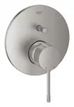 Unitate comanda Grohe 24058DC1, Essence, 2 iesiri, necesita valva, mat, otel satinat