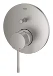 Unitate comanda Grohe 24058DC1, Essence, 2 iesiri, necesita valva, mat, otel satinat