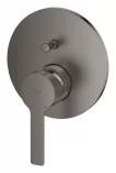 Unitate comanda Grohe 24064AL1, Lineare, 2 iesiri, necesita valva, mat, grafit