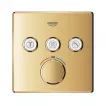 Unitate comanda Grohe 29126GL0, SmartControl, termostat, 3 iesiri, necesita valva, lucios, auriu