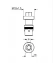Valva izolare Grohe 1405300M, SmartControl, 2 bucati