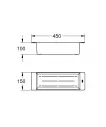Vas chiuveta Grohe 40852AL0, 450 x 150 x 100 mm, otel inoxidabil, mat, grafit