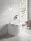 Vas WC Grohe 3933900H, Euro Ceramic, montare pe podea, evacuare orizontala, Rimless, alb