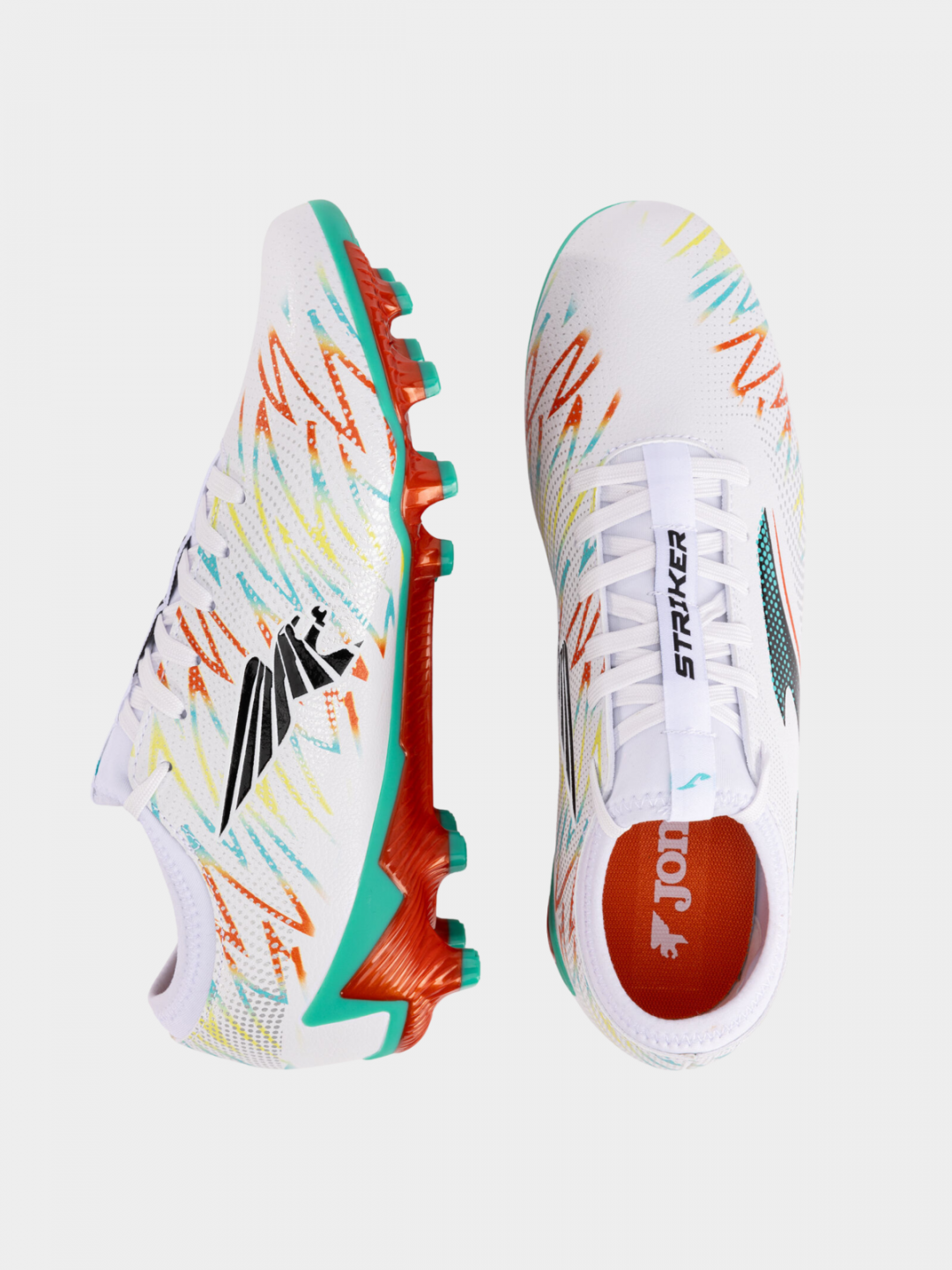 Ghete Fotbal STRIKER Multicolor Alb