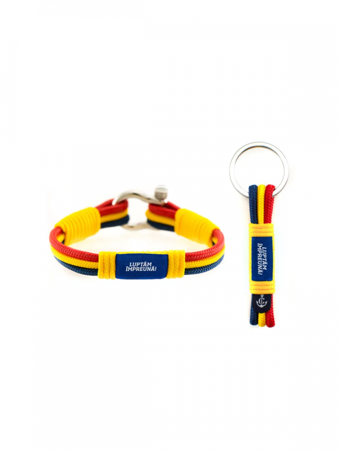 Set Bratara Nautica + Breloc LUPTAM IMPREUNA! CNCFRF #07 21CM