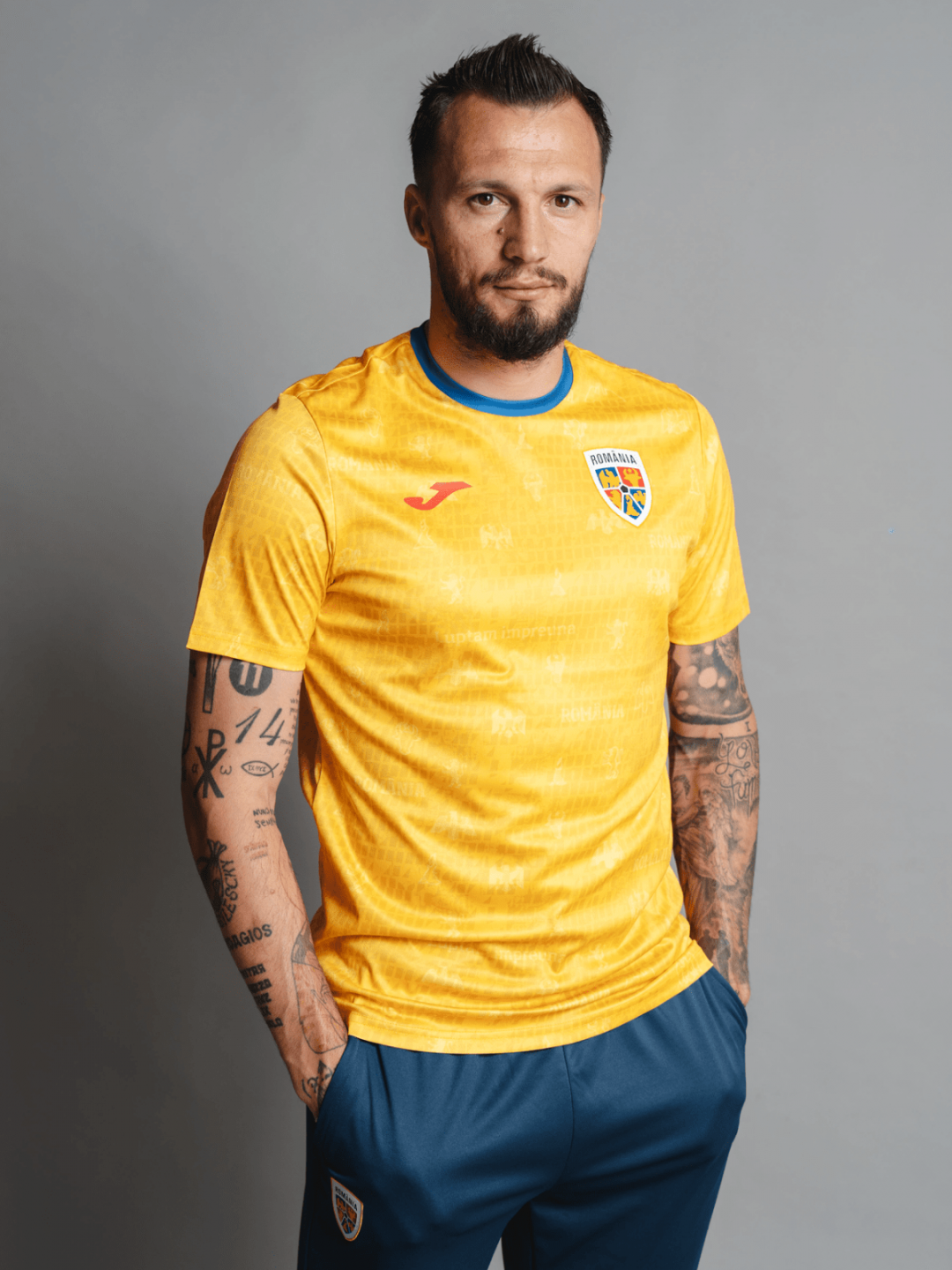 Tricou oficial de încălzire galben
