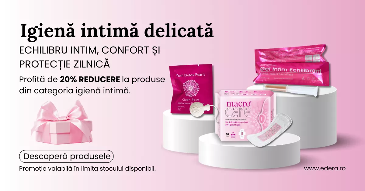 Reduceri 20% la produse de igienă intimă pentru femei