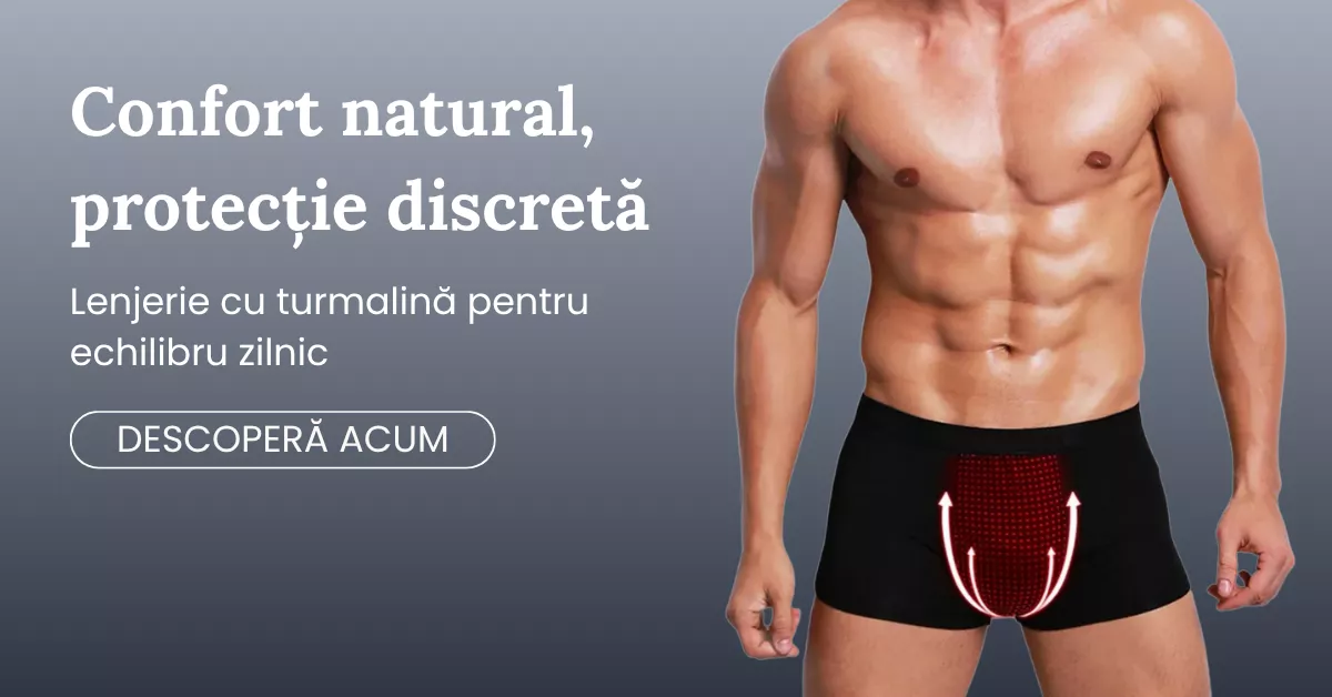 Chiloți bărbați cu turmalină și magneți – Pachet Promoțional 2+1 Gratuit