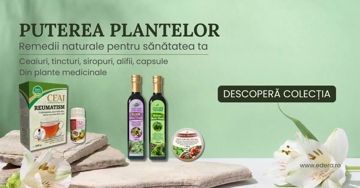 Ceaiuri, tincturi, bitter, sirop și alifii din plante medicinale - EDERA.ro
