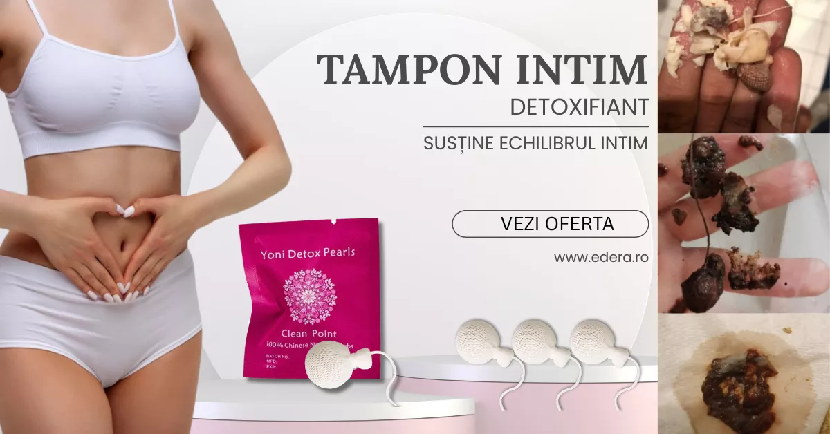 Tampon intim detoxifiant - Susține echilibrul intim