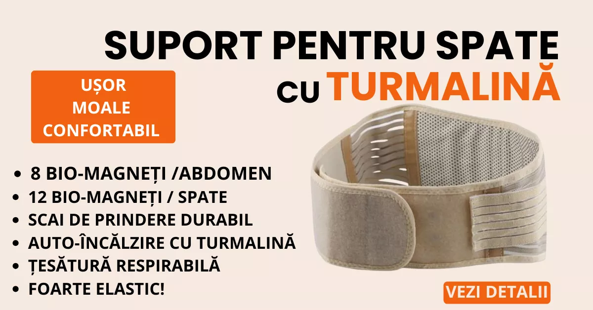 Suport lombar cu turmalină