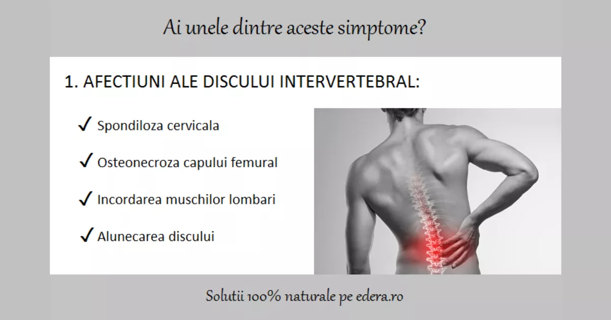 Afecțiuni ale discului intervertebral