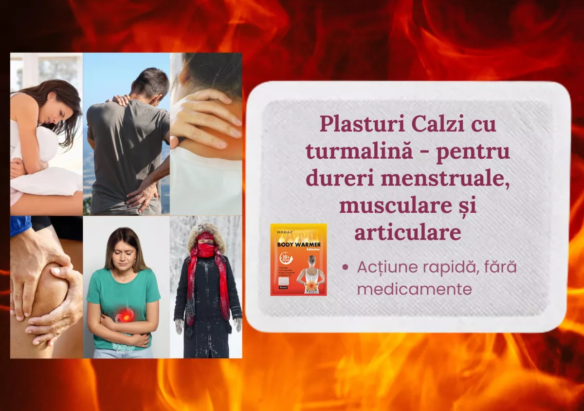 Plasturele Cald – Soluția naturală pentru durerile musculare, articulare și menstruale