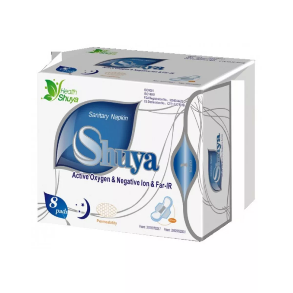 Absorbante Health Shuya de Noapte 8 bucăți/pachet, [],edera.ro