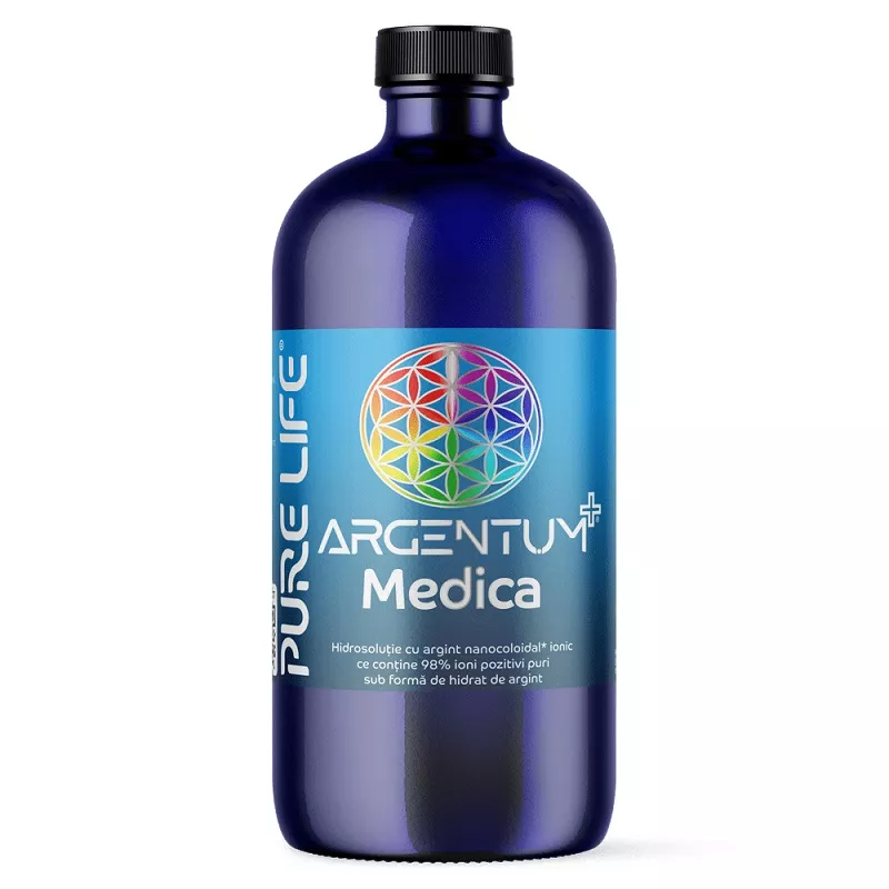 Argentum+® Medica, 49ppm, 480 ml cu măsura gradată, [],edera.ro