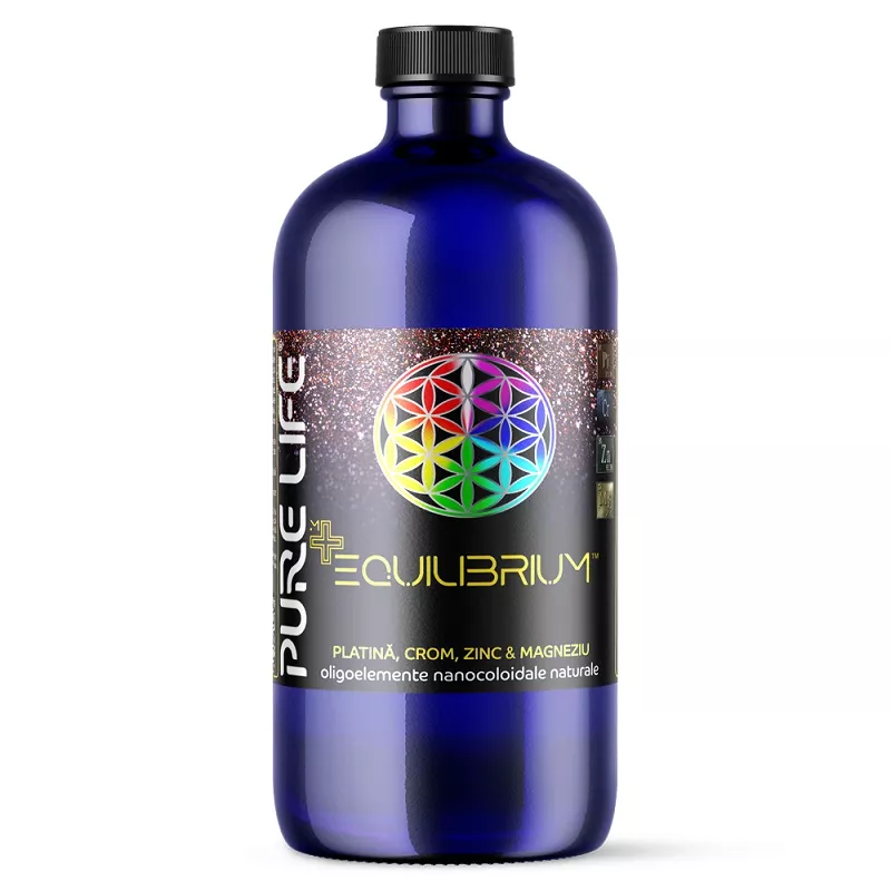 EQUILIBRIUM&trade;  Platină, Crom, Zinc şi Magneziu 35ppm 240 ml cu măsură gradată, [],edera.ro