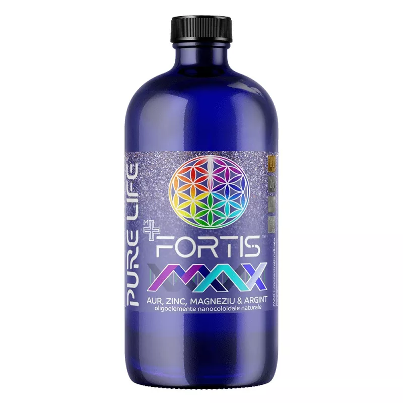 FORTIS™ MAX Aur, Zinc, Magneziu şi Argint 77ppm 480 ml cu măsură gradată, [],edera.ro