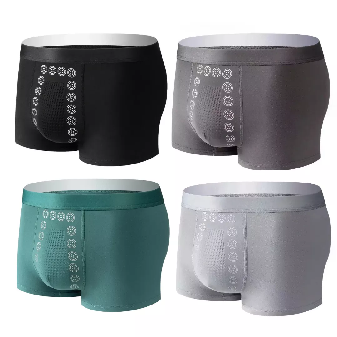 Set 4 Perechi Chiloți Bărbați din Modal cu Turmalină &ndash; Confort Complet 2XL, [],edera.ro