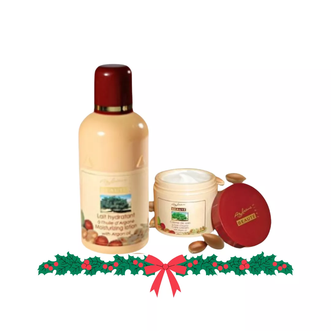 Set Argan &ndash; Cremă hidratantă + Lapte de corp cu ulei de argan, [],edera.ro
