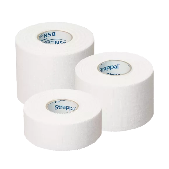 Banda adeziva rigida hipoalergenica cu oxid de zinc Strappal 4cm x 10m Alb