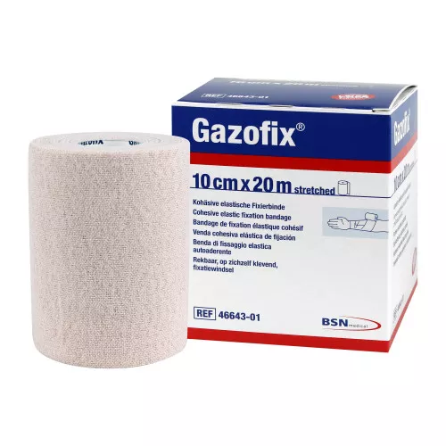 Bandaj de fixare autoadeziv Gazofix 8cm x 20m Bej, [],pharmazone.ro