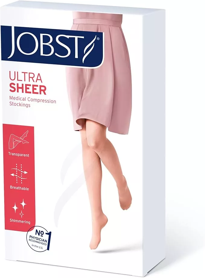 Ciorapi compresivi Jobst UltraSheer 3/4 Tan M 15-20mm Hg, [],pharmazone.ro