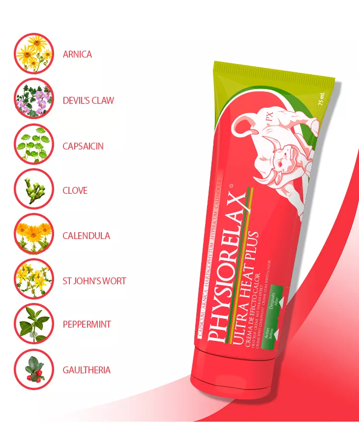 Crema pentru masaj cu efect de incalzire Physiorelax Ultra Heat Plus, 75 ml, [],pharmazone.ro