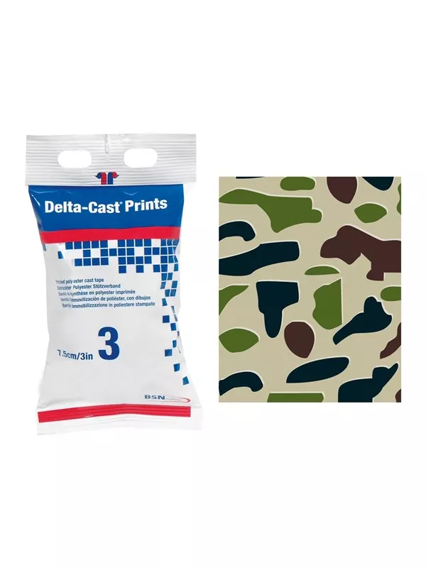 Fasa de imobilizare din rasina Delta-Cast Prints Camouflage 7.5cm x 3.6m, [],pharmazone.ro