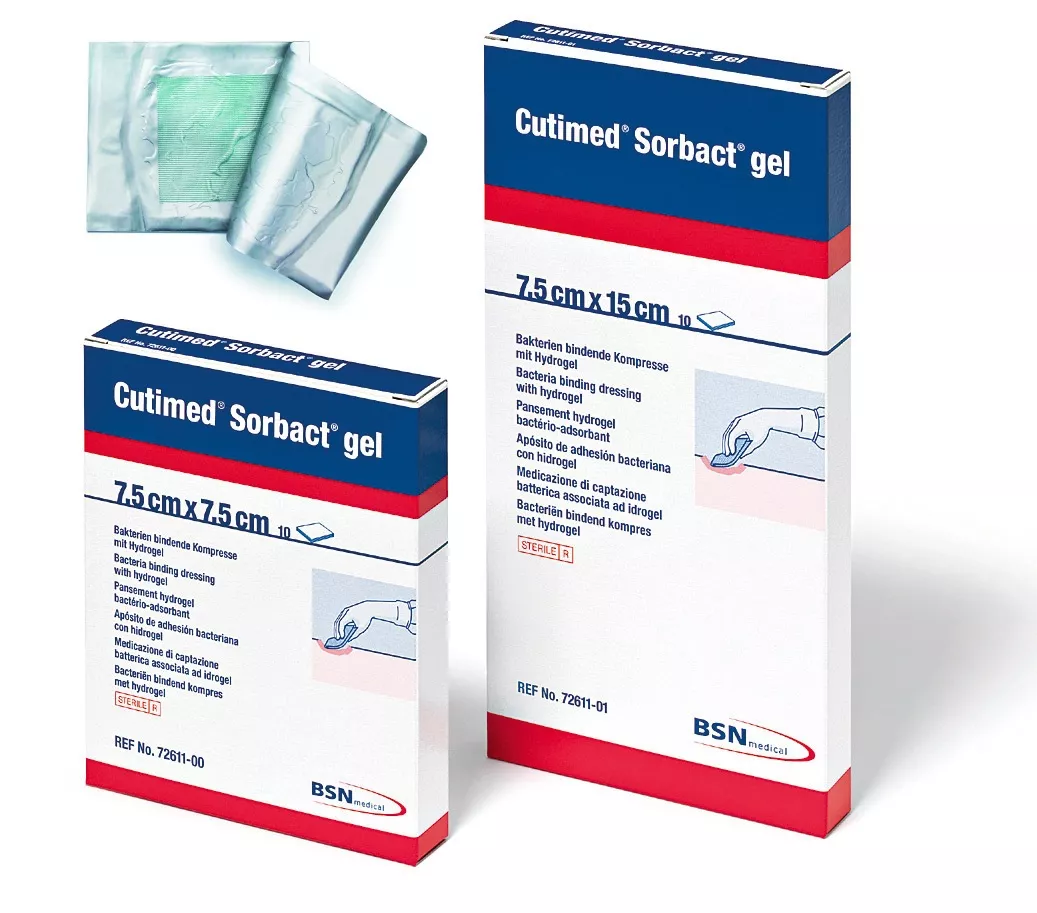 Pansament antimicrobian Cutimed Sorbact Gel 7.5cm x 7.5cm, o bucata